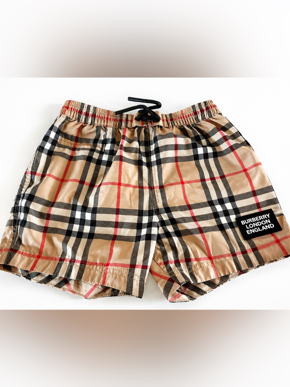 Burberry Kids Kameron/Guildes Vintage Check Swim Shorts 12m